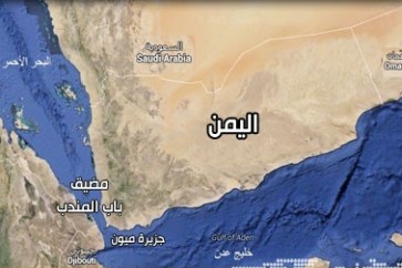 خريطة: مضيق باب المندب - اليمن