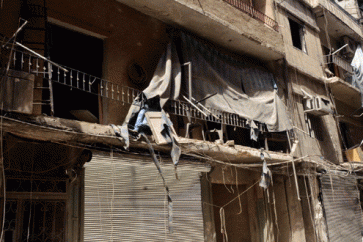 القصف الذي طال بلدة الفوعة في سورية