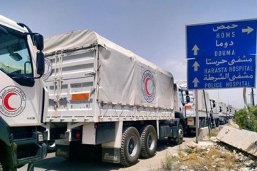 ادخال 40 شاحنة محملة بالمواد الغذائية والأدوية الى الغوطة الشرقية