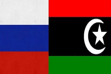 علم روسيا وليبيا