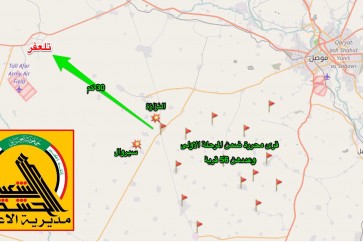 تقدم قوات الحشد الشعبي باتجاه تلعفر(خريطة)