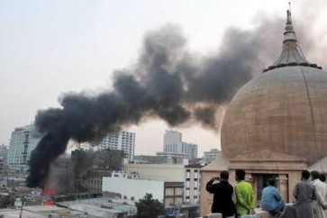 مقتل 11 شخصاً في حريق ضخم بفندق باكستاني