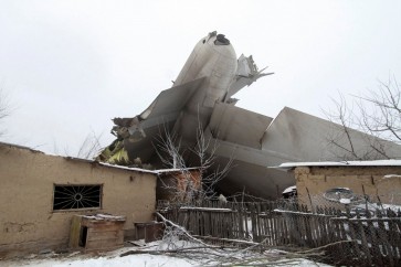 الطائرة التركية المُحطمة على المنازل في قرغيزستان