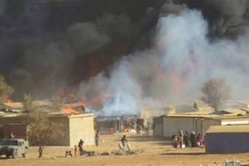 حريق مخيم النازحين في نيجيريا