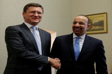 وزيرا الطاقة الروسي ألكسندر نوفاك والسعودي خالد الفالح