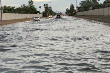 الفيضانات في  ولاية اريزونا الاميركية