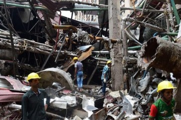 بنغلادش توقف البحث عن احياء في مصنع الملابس الذي تعرض لانفجار