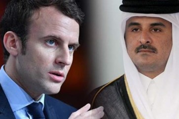 امير قطر تميم_الرئيس الفرنسي ماكرون