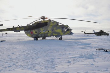 العثور على حطام مروحية روسية في القطب الشمالي