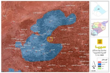 خريطة الغوطة الشرقية