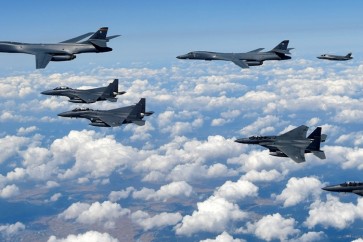 نشر طائرات إف 22 رابتور أميركية في كوريا الجنوبية في إطار تدريبات
