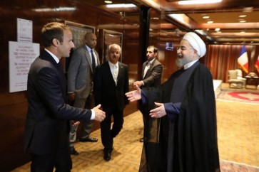 ماكرون التقى روحاني على هامش اجتماعات الجمعية العامة للامم المتحدة