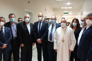 الوزير حسن يتفقد مستشفى تل شيحا بزحلة برفقة المطران درويش