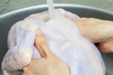 Washing Chicken
