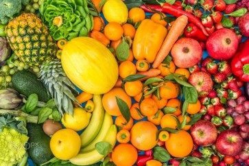 Coloured Vegetables and Fruits