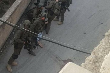 مجموعة من قوات الاحتلال الصهيوني اثناء اقتحامها بلدة قباطية جنوب جنين