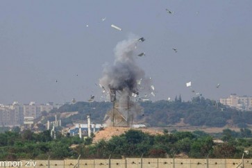 العدو الاسرائيلي استهدف نقطة للمقاومة في غزة