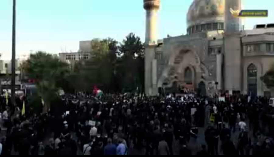 مظاهرات في ايران منددة بالكيان الصهيوني وداعمة للشعب الفلسطيني