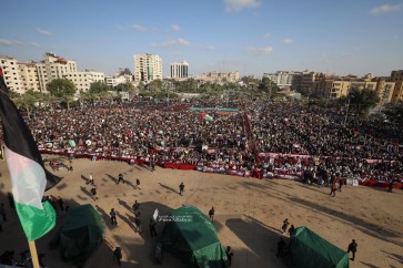 حركة الجهاد الاسلامي في فلسطين تنظم مهرجاناً كبيراً في قطاع غزة إحياءً للذكرى الـ 35 لانطلاقتها