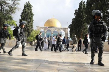 المستوطنون الصهاينة يقتحمون المسجد الاقصى وسط حماية مشددة من شرطة الاحتلال