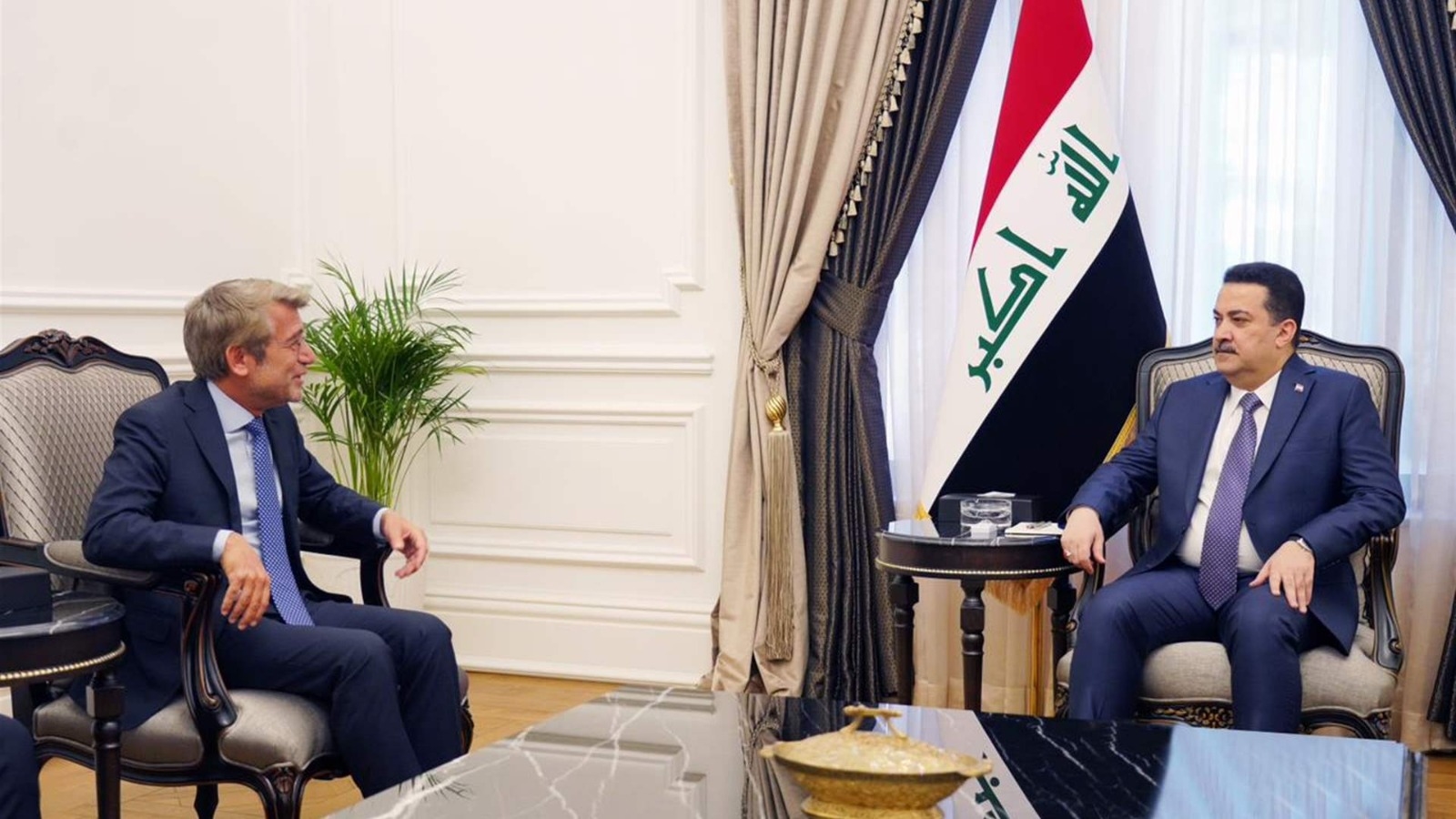 الوزير وليد فياض - رئيس الحكومة العراقي محمد شياع السوداني