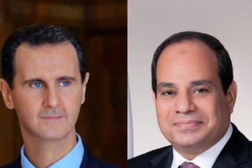 الرئيس الاسد يتلقى اتصالا هاتفايا من ظيره المصري عبد الفتاح السيسي