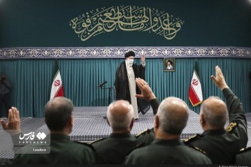الامام الخامنئي خلال استقباله أعضاء المجلس الأعلى لقادة الحرس الثوري