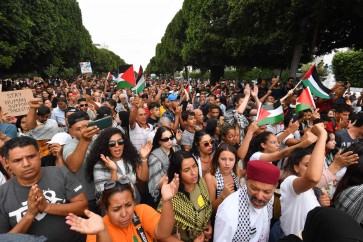 تظاهرة في تونس دعما لفلسطين - طوفان الأقصى