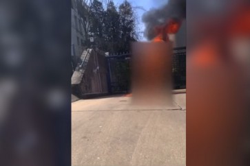 جندي أمريكي يضرم النار في نفسه أمام السفارة الإسرائيلية بواشنطن