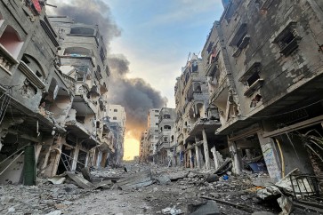 FILE PHOTO: A view shows houses and buildings destroyed in Israeli strikes, in Jabalia in the northern Gaza Strip, October 11, 2023. REUTERS/Anas al-Shareef/File Photo