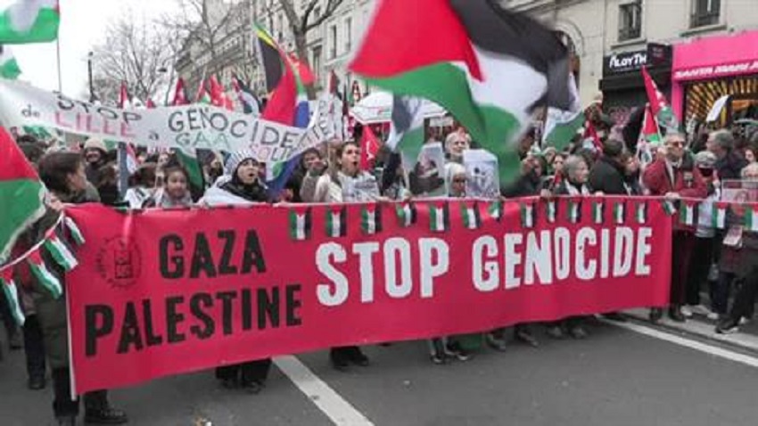 مظاهرات في فرنسا داعمة لغزة