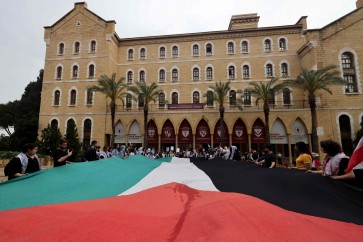 اعتصام للطلاب في الجامعة الأمريكية في بيروت دعماً لغزة