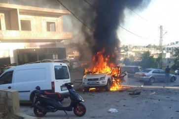 العدو استهدف سيارة في كفررمان